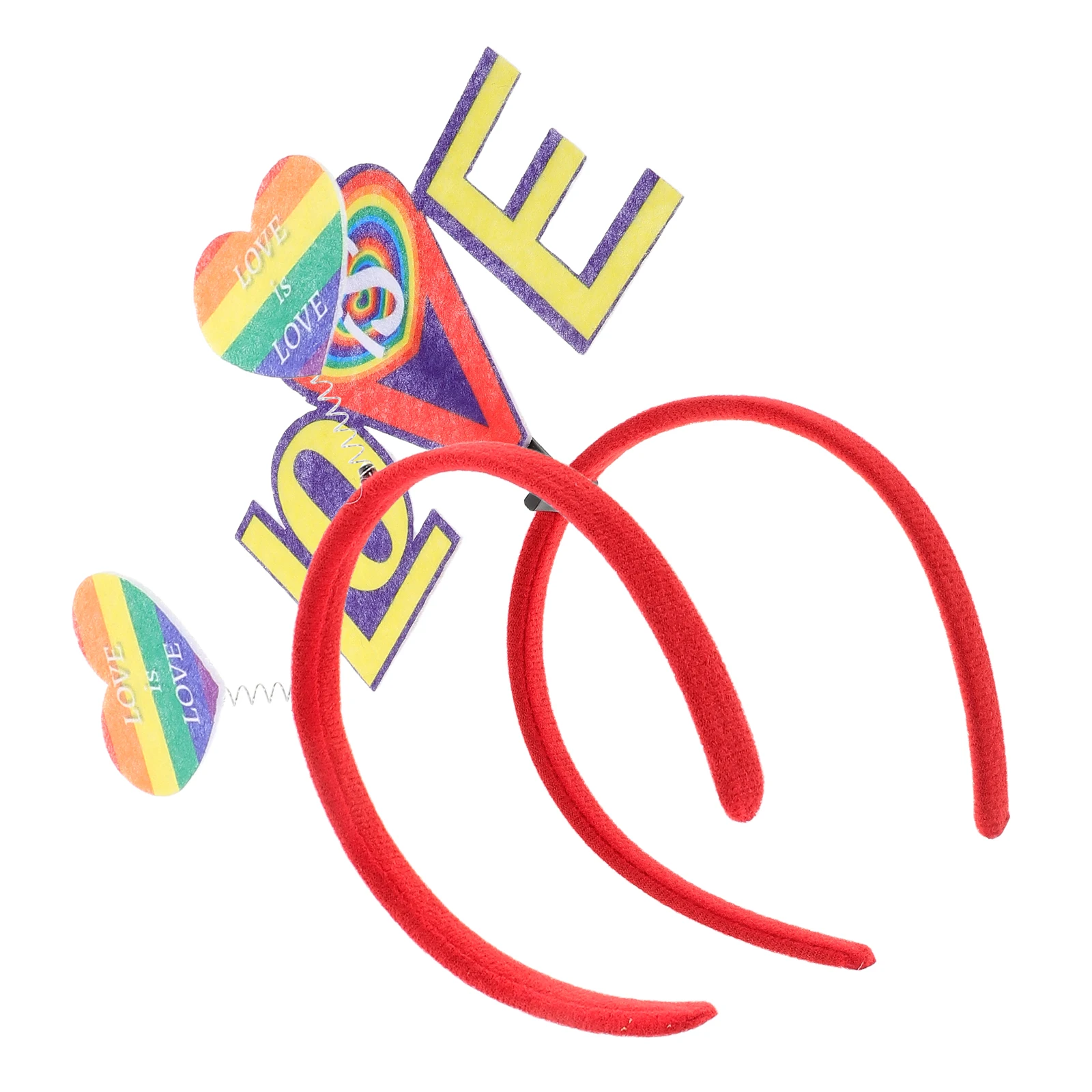 

2Pcs Pride Rainbow Heart Hairb Lightweight Comfortable Accessories Decorations Birthday Celebration