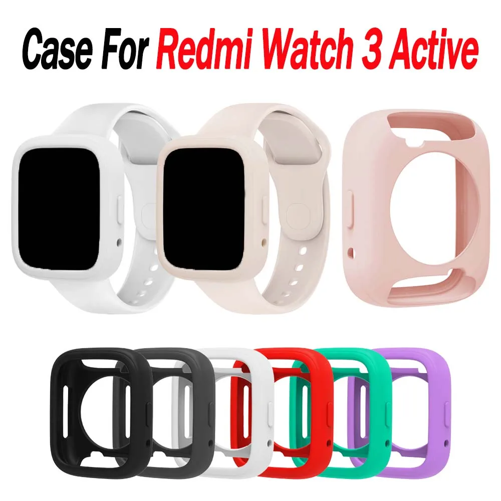 

Silicone Case for Redmi Watch 3 Active Protection Shell Replacement for Xiaomi Redmi Watch 3 Active Protective Cover