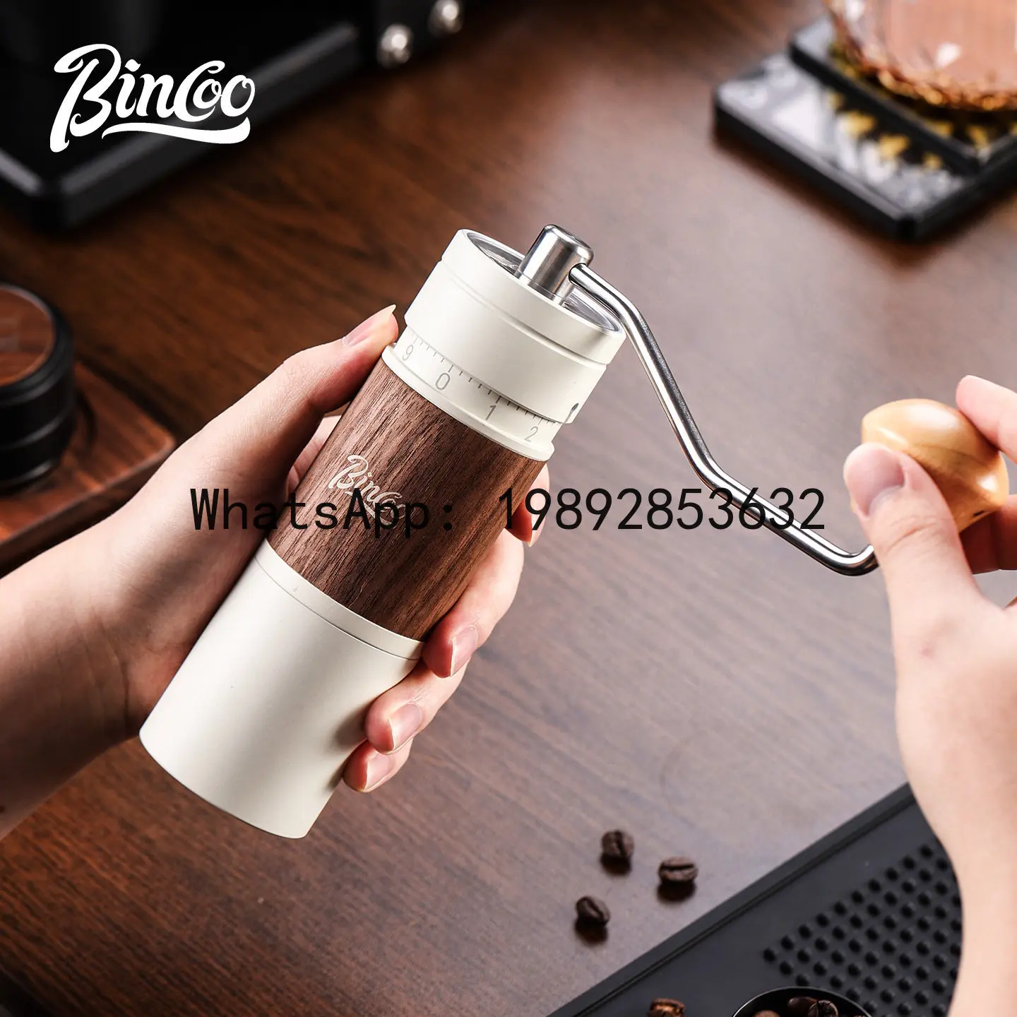 

Xl quick blade hand-cranked seven-star coffee grinder, 46mm burr, for espresso and pour-over coffee beans