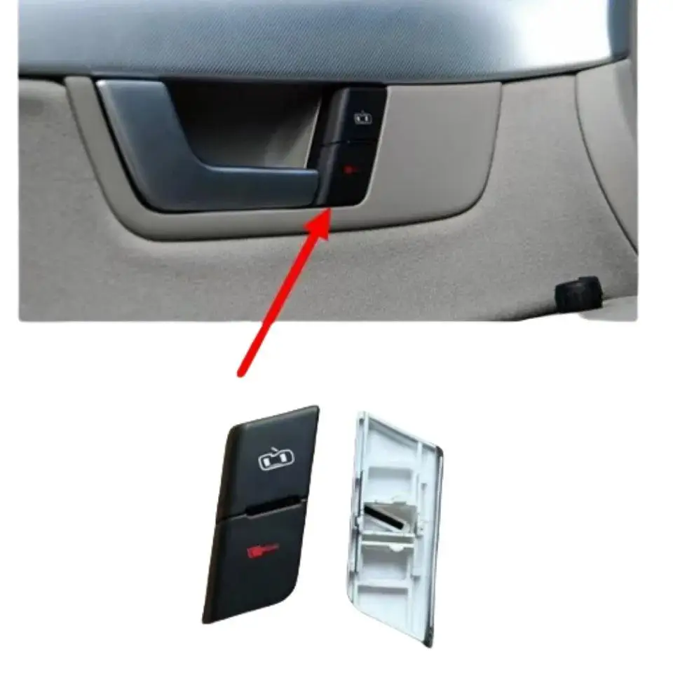 For Audi A4 S4 Quattro 2001 2004 2008 B6 B7 RS4 Front Left Central Door Lock Unlock Switch Button Cover LHD Auto Interior Parts