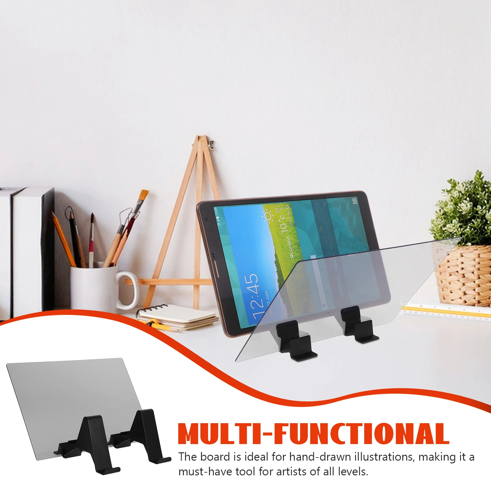 Projection Copying Table 9 Inch Tracing Board for Drawing Kids Adjustable Angle Light Teaching Tools Portable Sketching Aid