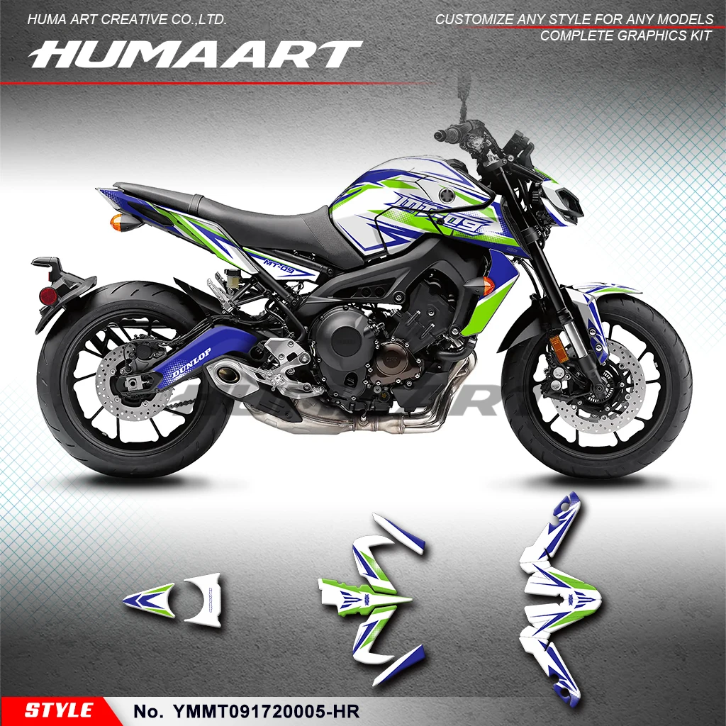 

Набор наклеек HUMMART для Yamaha MT09 FZ09 2017 2018 2019