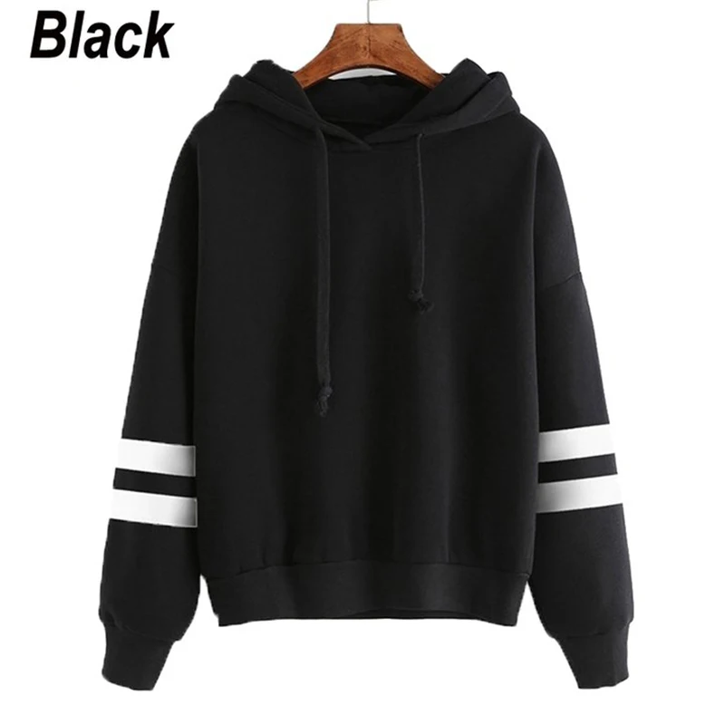 New Fashion Womens Print Hoodies Female Autumn Winter Long Sleeve Hooded Sweatshirts Pullover