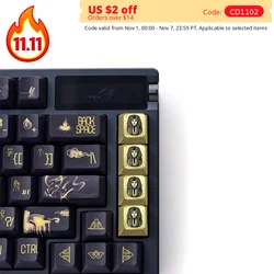 Brass Keycaps Pharaoh Keycap Arrow Cherry Profile Egyptian Personalized Mechanical Keyboard Backlit ESC Direction Cap