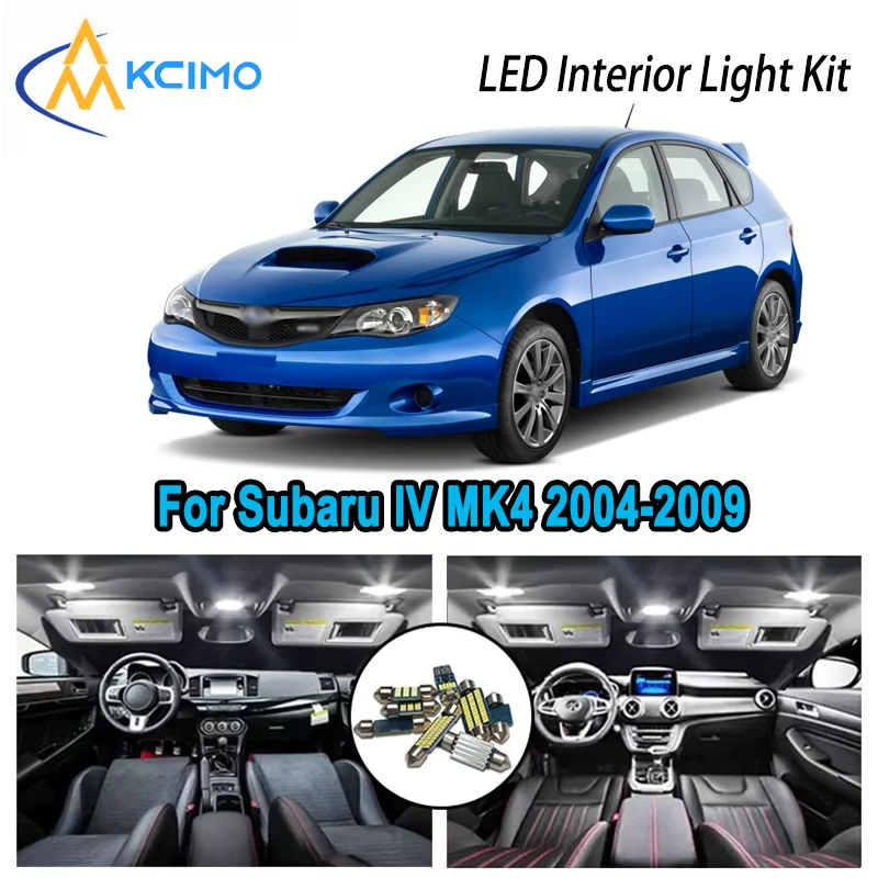 لسوبارو IV MK4 2004-2009 2005 2006 2007 قسط مشرق LED الداخلية قبة خريطة إضاءة صندوق السيارة عدة سيارة Led مصابيح Canbus لا خطأ