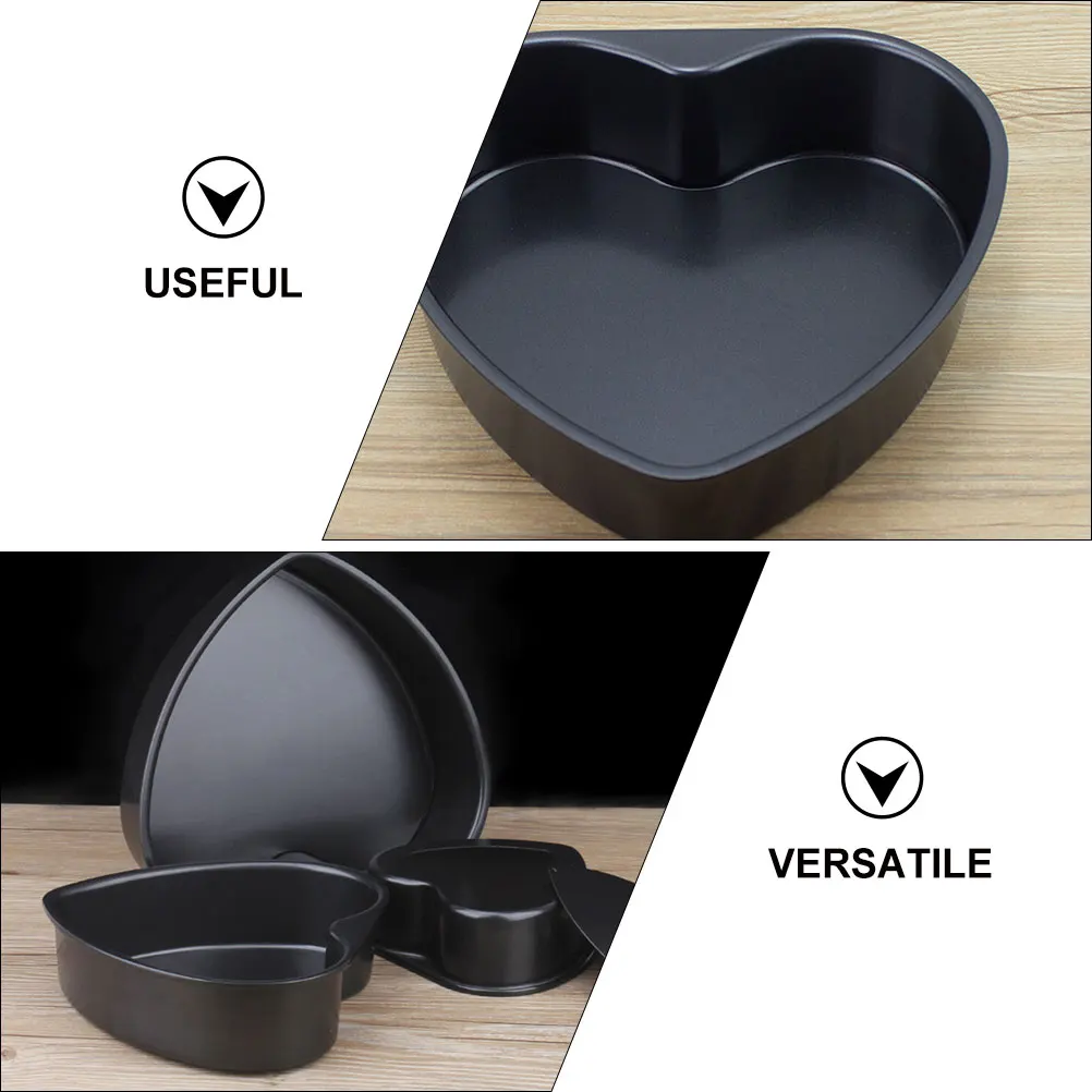 

Heart Shaped Cake Pan Mold Removable Bottom Nonstick Anodized Aluminum Baking Mold for Home Kitchen Party Use Small Detachable