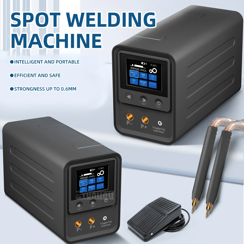 Portable Spot Welder with 2.4-Inch Color Screen: Super Farad Capacitor Spot Welder