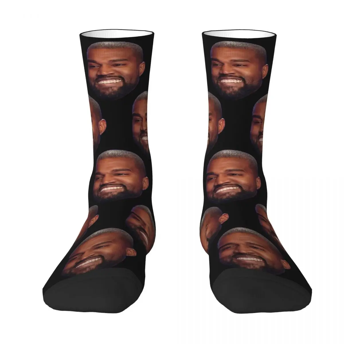 Funny Men's Kanye West Unisex Winter Socks Hip Hop Happy Socks Street Style Crazy Sock