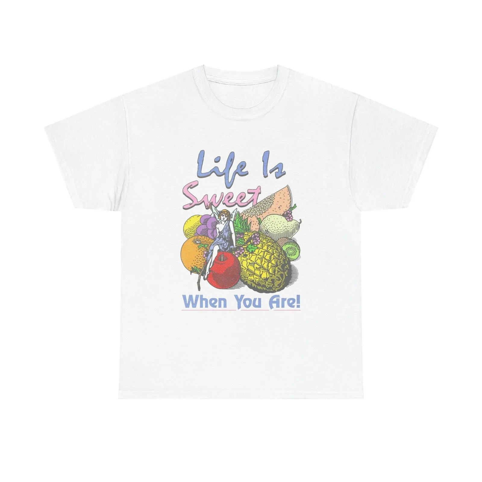 

Life Is Sweet When You Are Graphic T-Shirt Cotton Tee New Gift Vintage
