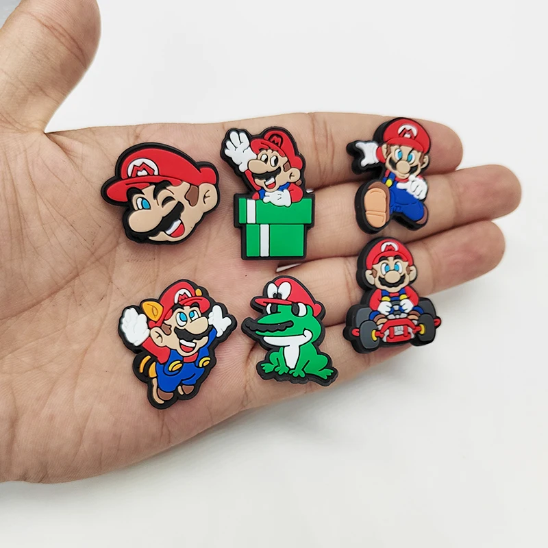 Single sale 1pcs Pop Game series Cartoon PVC shoe Charms Kids Accessories Fit Clogs PVC Shoe Decorations Buckle Gifts image 3