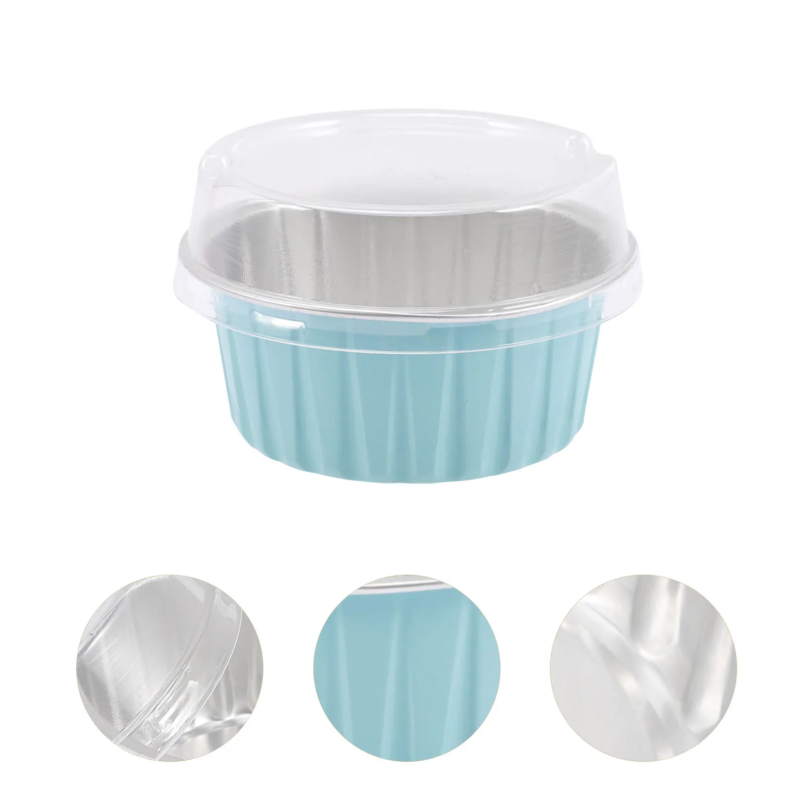 

50pcs Aluminum Foil Cupcake Cups Baking Liners Muffin Dessert Heat Resistant Cake Cups For Home Bakery Hotel Use
