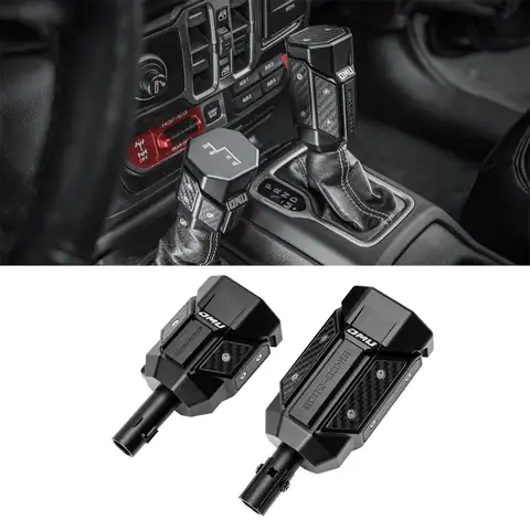 OMU 4x4 기어 레버 기어 시프트 레버 노브 시프터 트랜스퍼 케이스 레버 핸들 키트 2018-2024 Jeep Wrangler JL & Gladiator JT