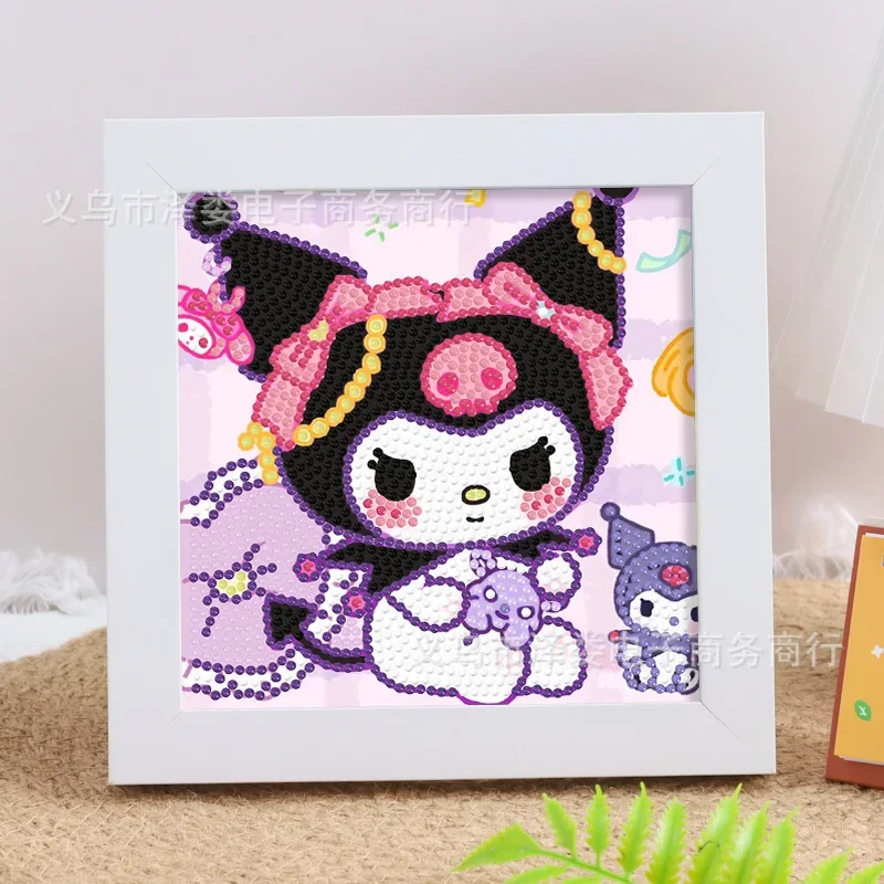 New Anime Kuromi DIY Diamond Painting Toys for Children\'s Creative Gift Kawaii Sanrio Melody Cross-stitch Handicrafts Home Decor