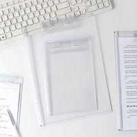 Creative A4/A5 File Folder Board Acrylic Transparent Document Organizer Clipboard Students Writing Pad School Office Supplies
