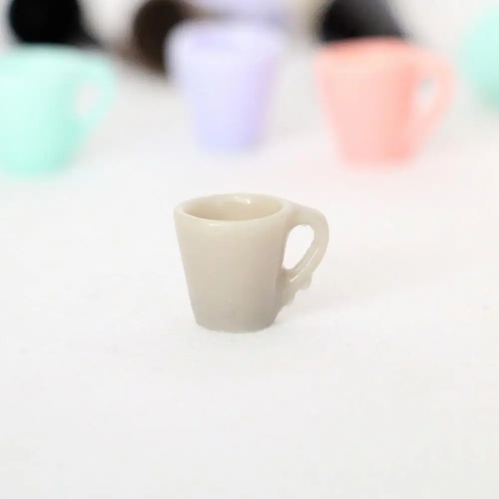 Small Soda Cup Model Compact Solid Color Dollhouse Miniature Milk Tea Coffee Cup  Lightweight Mug Model Micro Landscape