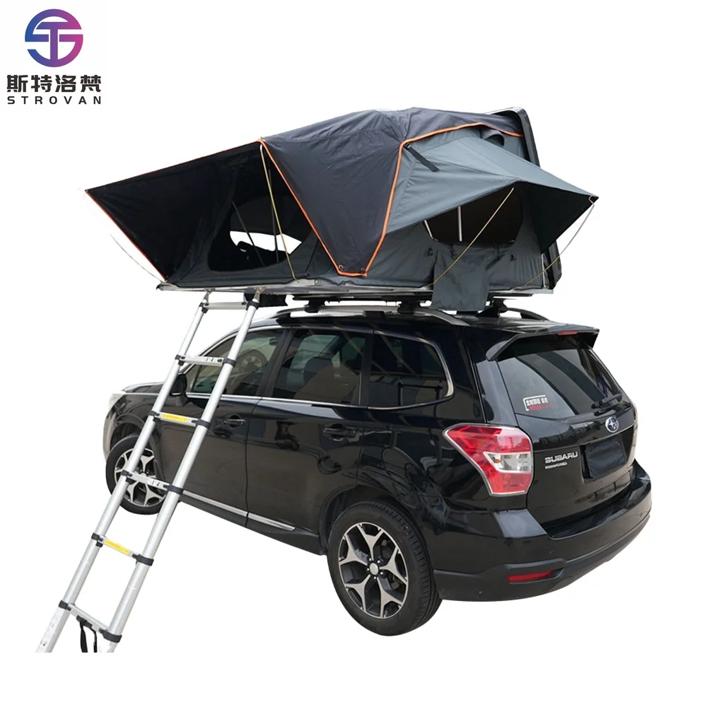 

STLF LZS Waterproof Four-Season Double Layer Aluminum Shell 4 Person Roof Top Tent for 4X4 Camping