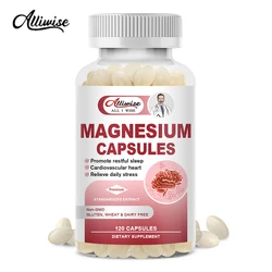 Alliwise Magnesium Zinc Capsule for Support Muscle,Joint,and Heart Health Maximum Absorption Magnesium Glycinate Supplement