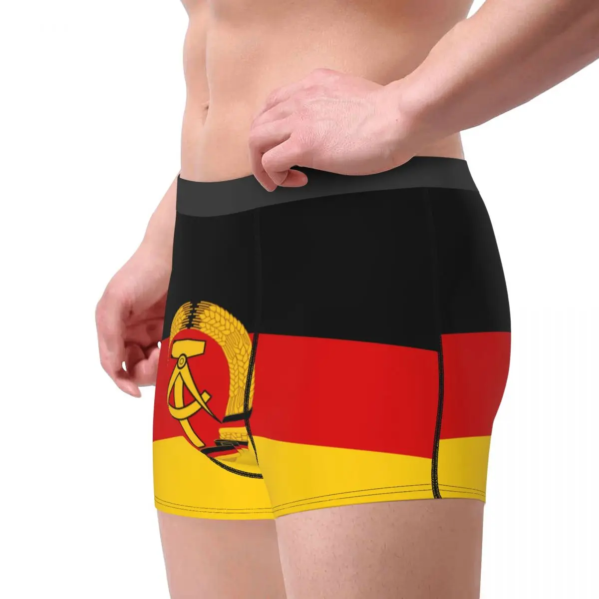 Custom DDR Flag Underwear Men Print Boxer Shorts Panties Briefs Breathable Underpants