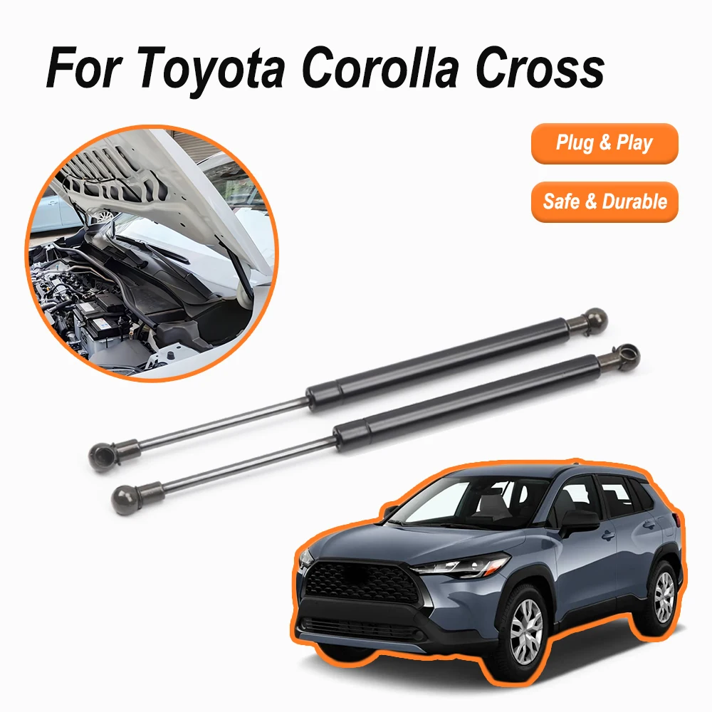

Стойки капота для Toyota Corolla Cross XG10 2020-настоящее время переднего двигателя, газовые пружины капота, амортизаторы, подъемные опоры, 2 шт.
