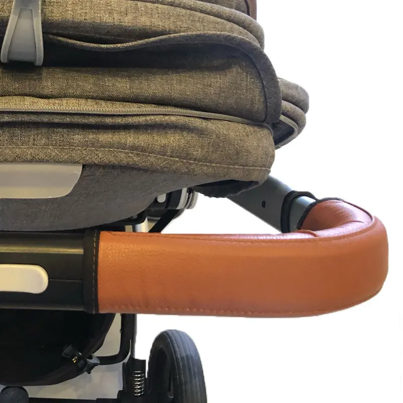 Cybex balios s lux için bebek arabası kulp kılıfı 28cm uzunluk Pu deri koruyucu kılıf tekerlekli sandalyeler Strollers aksesuarları