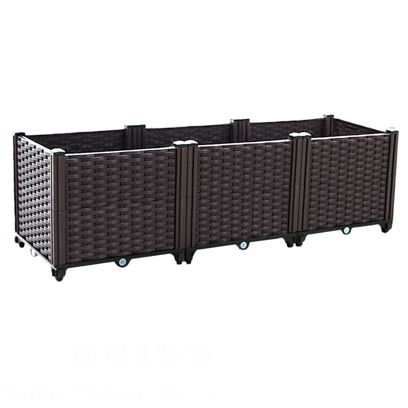 

Special box for growing vegetables Balcony vegetable planting box Vegetable planting pot slot Extra large thickened plastic