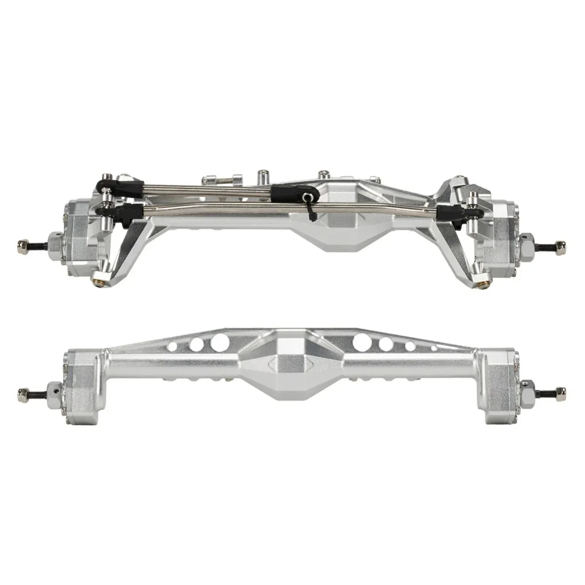 Aluminum Offset F9 Portal Axle with Adjustable Upper Link Mount Constant Velocity Driveshift for 1/10 RC Crawler Capra Wraith