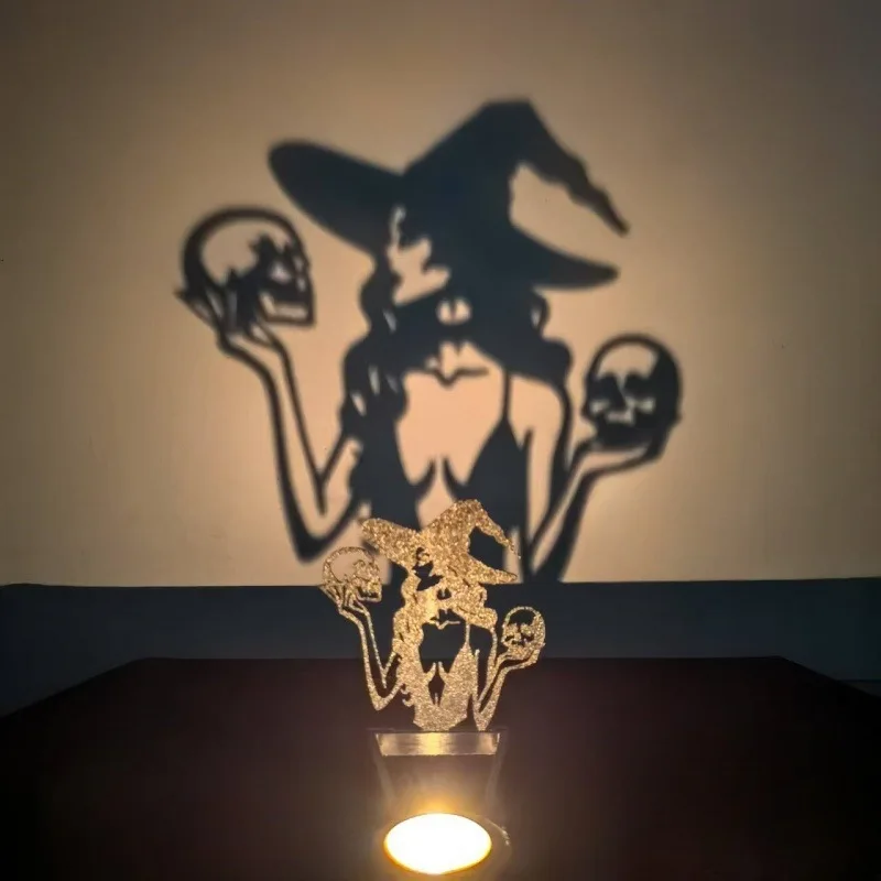 Funny Shadow Stand Halloween Fun Candlestick Desktop Creative Ornament Ornament