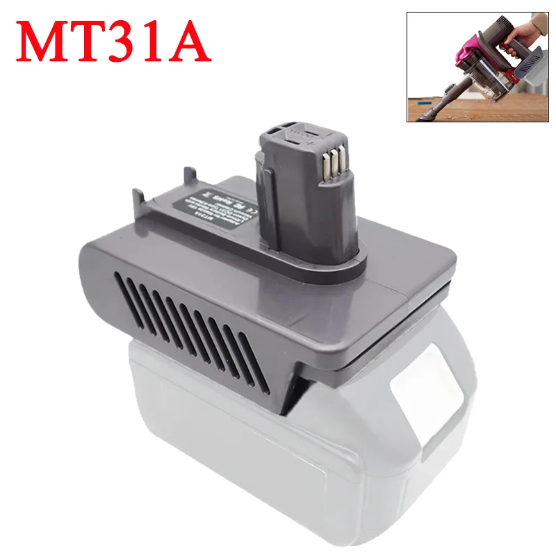 Compatible with For Makita 18V Batteries Converting To for Dyson Type A Cordless Handheld Vacuum Cleaner MT31A Battery Adapter