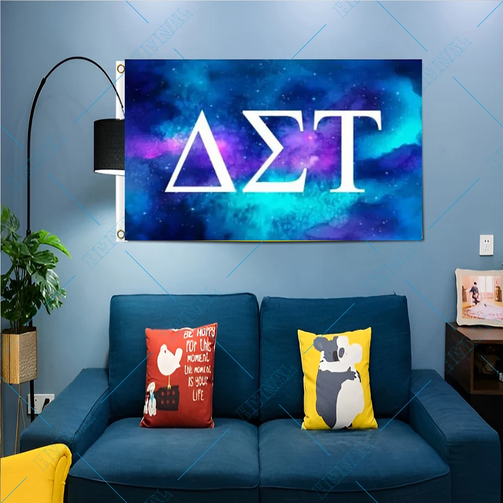 custom decoration indoor outdoor 3x5ft flags with delta sigma tau flag