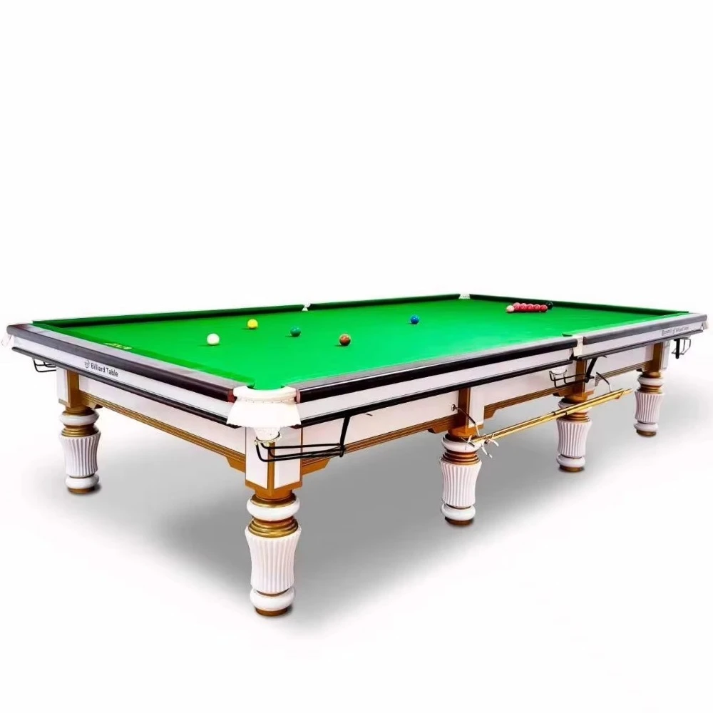 Hot Selling Professional Solid Wood 12ft Snooker Billiard Table with Slate Bed and Rubber Cushion Custom Options