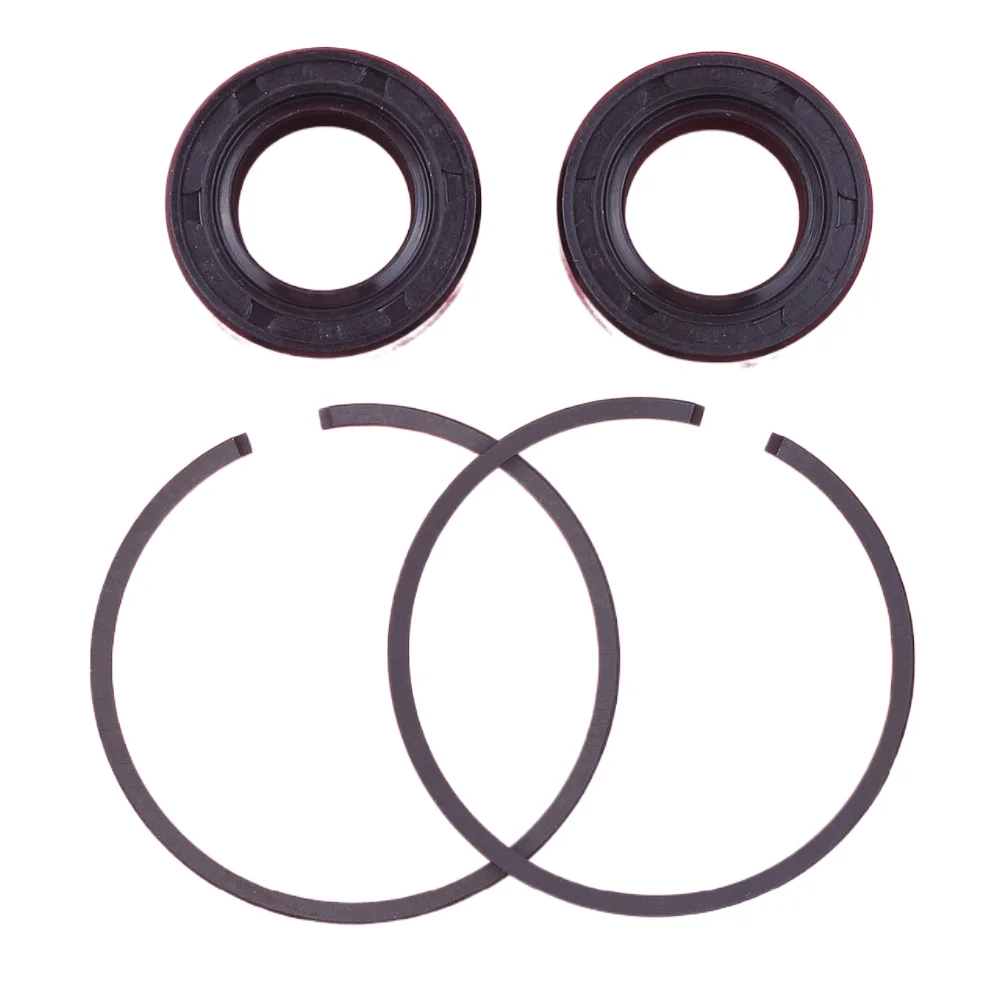 2 Set Crank Oil Seal 40mm x 1.5mm Piston Rings Kit For Robin NB411 Kawasaki TD40 Trimmer Brush Cutter Engine Part