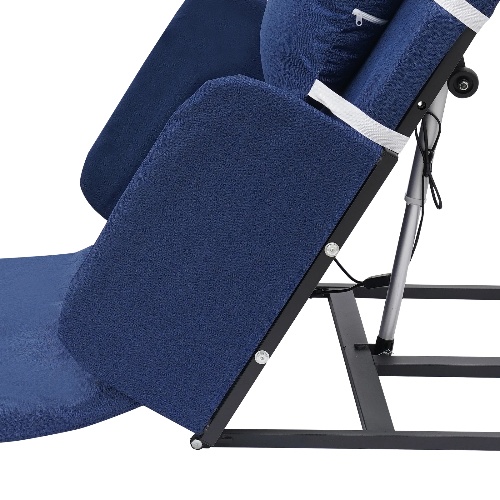 Sandaran Elektrik Biru 600W dengan Sandaran Tangan, Sandaran Elektrik untuk Lansia, Pasien, Ibu Hamil