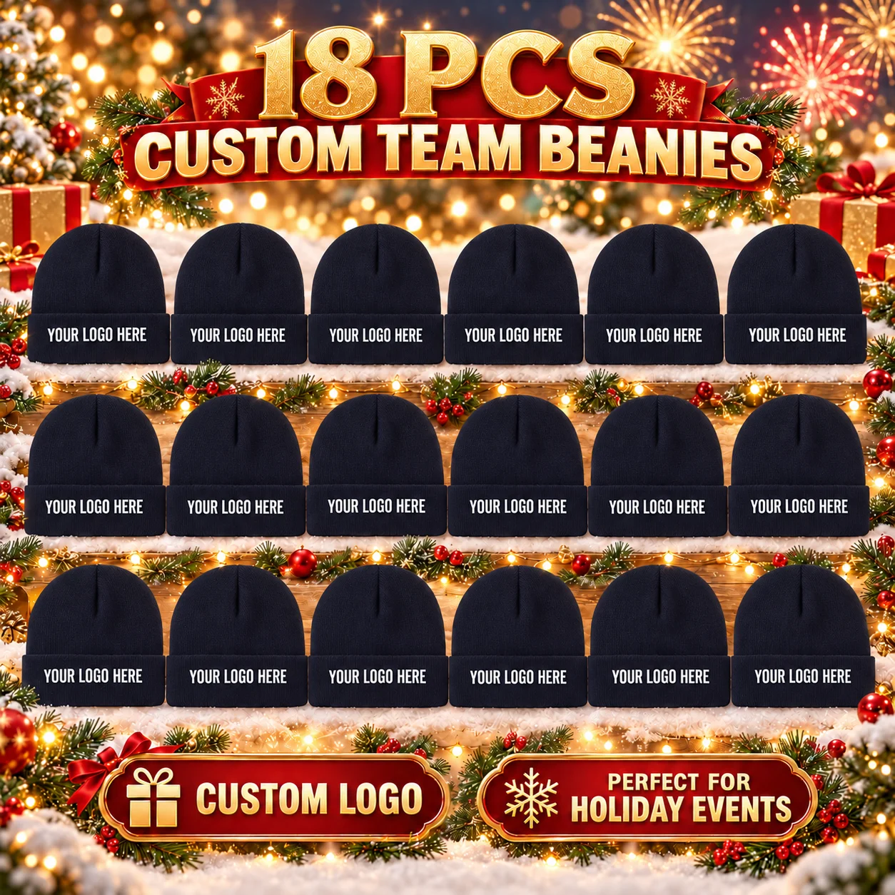 18 gorros personalizados para - Beanie Cuffed Knit reseña y precio