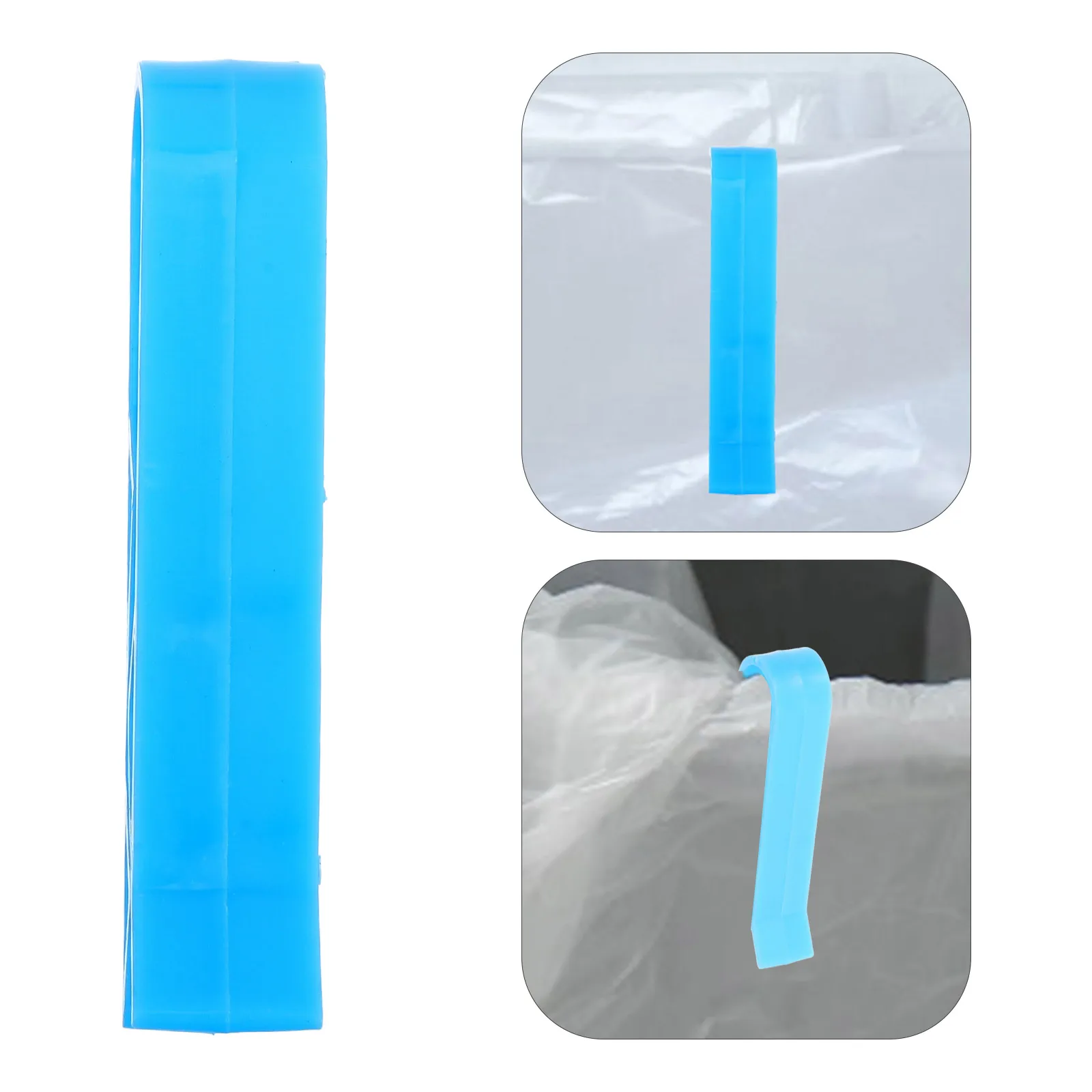 

100 Pcs Garbage Clip Plastic Trash Can Foldable Bin for Pp Basket Fixing