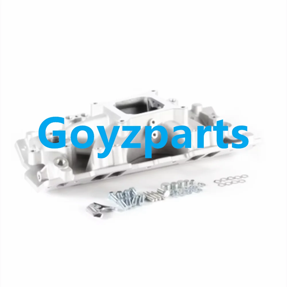 Kolektor dolotowy z korpusem przepustnicznym SBC 4 Barrels EFI 4150 do Chevrolet Chevy, jednopłaszczyznowy kolektor dolotowy z wtryskiem paliwa (aluminium)