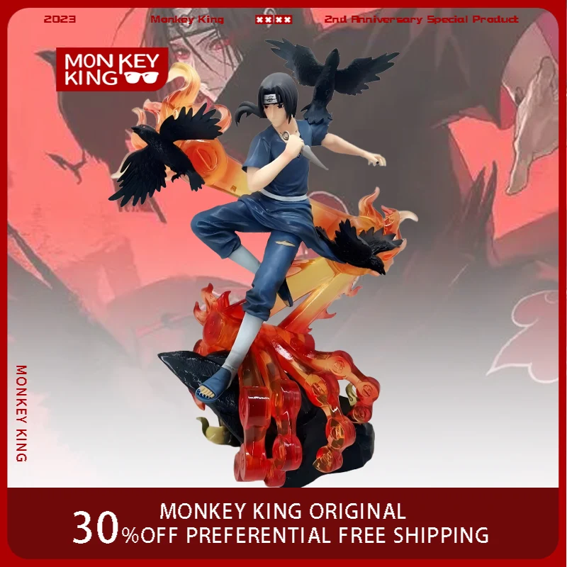 

36 см анимационная фигурка Учиха Итачи Учиха Саске аниме коллекция модель ПВХ настольный орнамент украшения детские игрушки подарок