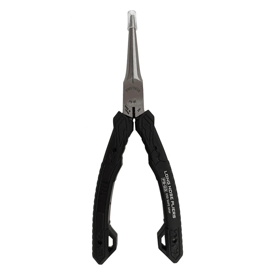 ENGINEER PS-03 Precision Compact Long Nose Pliers/ Miniature Needle Nose Pliers ESD Safe with Carbon Steel Jaw