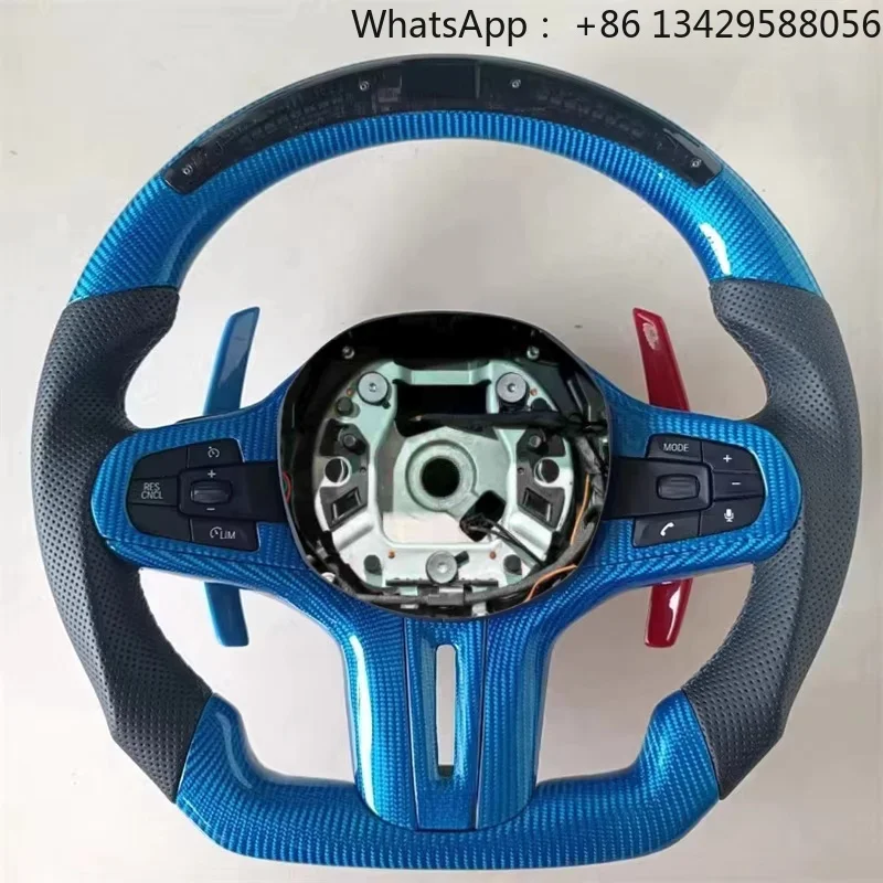 High-End Customization Forged Carbon LED Steering Wheel for  M3 G11 G22 X3 G01 G20 G30 G31 G38 G82 G80 F30 Car Accessories