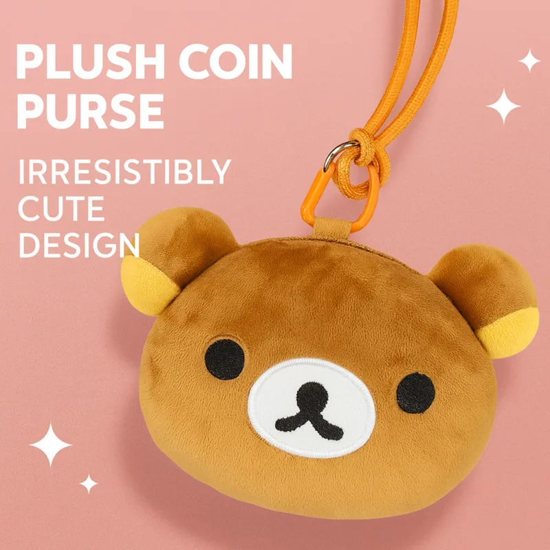 

Bear Wallet Brother Sister Bear Zero Crossbody Bag Hanging Bag Cute Hanging Rope Middle Aged Zero Wallet Lolita Bag Girl New