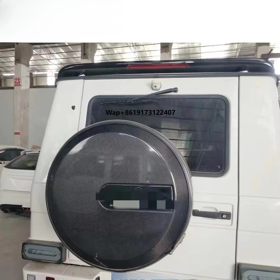 

G Class W463 G63 G500 G400 G350 Tyre Cover G Wagon W463 G63 G500 G400 G350 Dry Carbon Fiber Spare Wheel Tire Cover