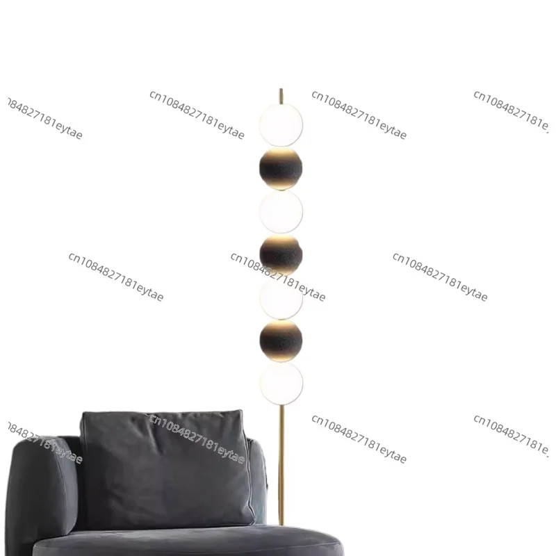 Swiss All Copper Floor Lamp Designer Artistic Gourd Acrylic Lampshade Vertical Light Living Room Sofa Side Corner Bedroom Parlor