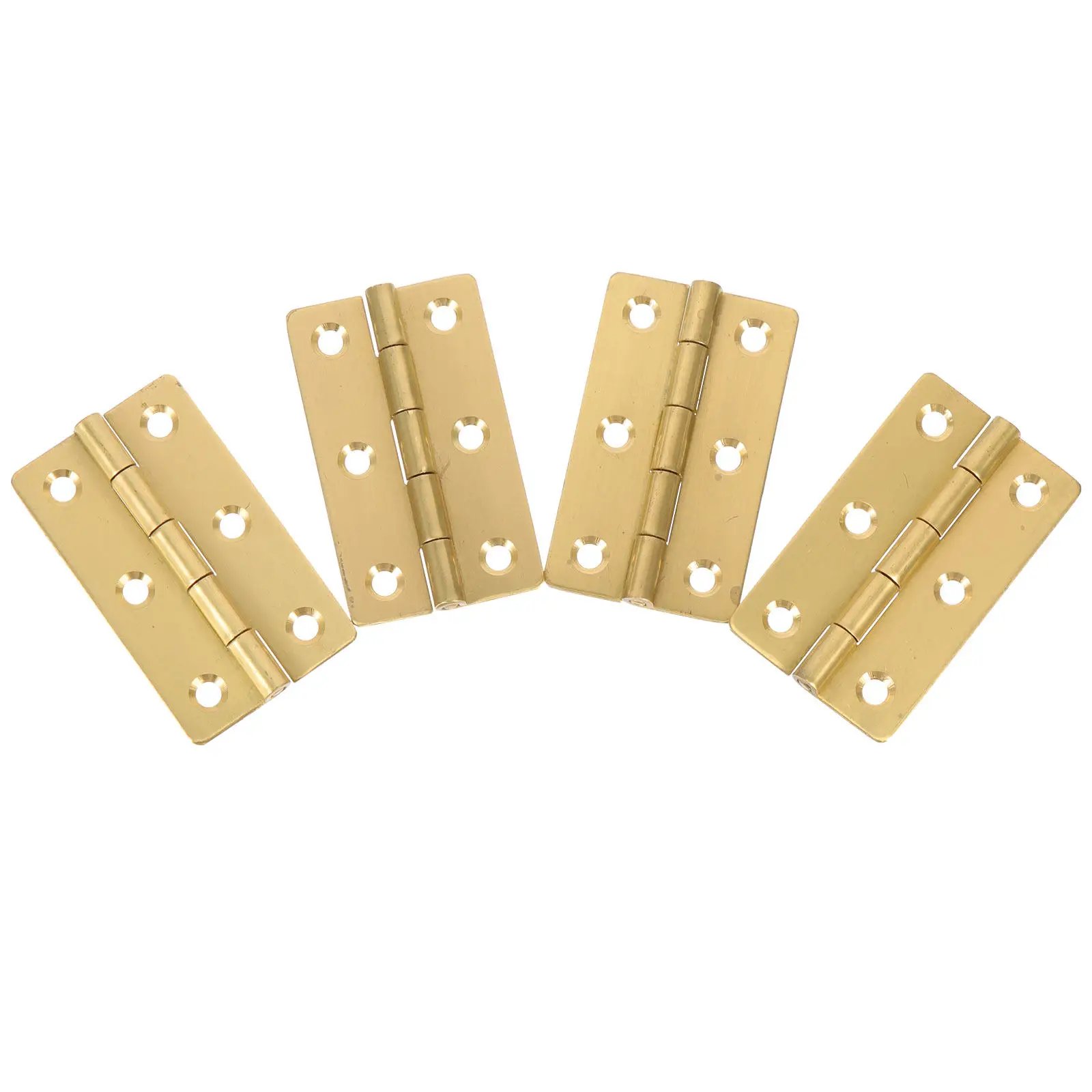 4Pcs Piano Hinges Small Copper Butt Hinges Heavy Duty Rust Resistant for Jewelry Box Storage Cabinet Door Wooden Box Crafts