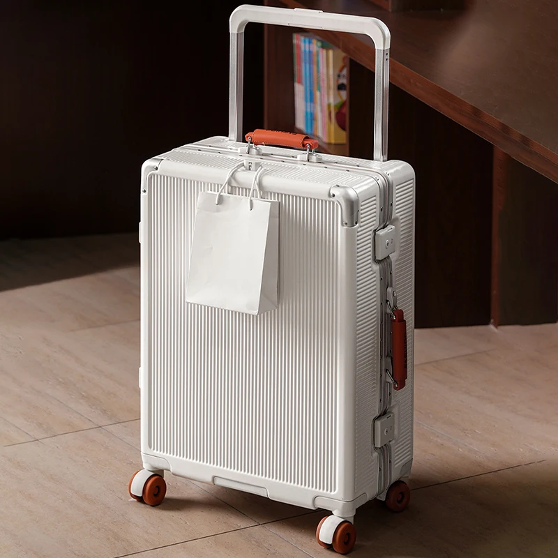 

Wide-Handle Luggage 20-26 Inch Carry-On Suitcase New Style Male Female Aluminum Frame Combination Lock Travel Trolley Suitcase