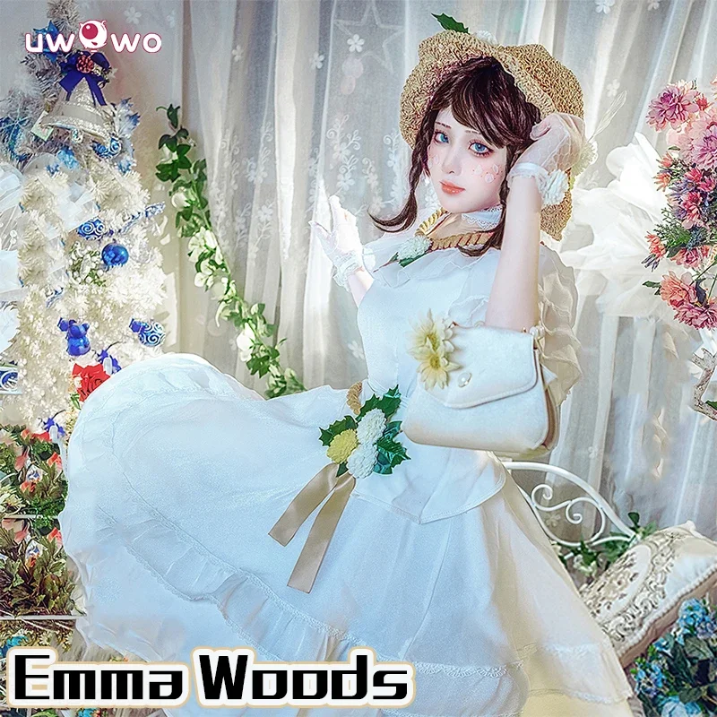 Emma Woods Cosplay Collab Series Game Identity V Emma Woods Cosplay Costume Gardener Up In The Wind Skin Uniform Dress