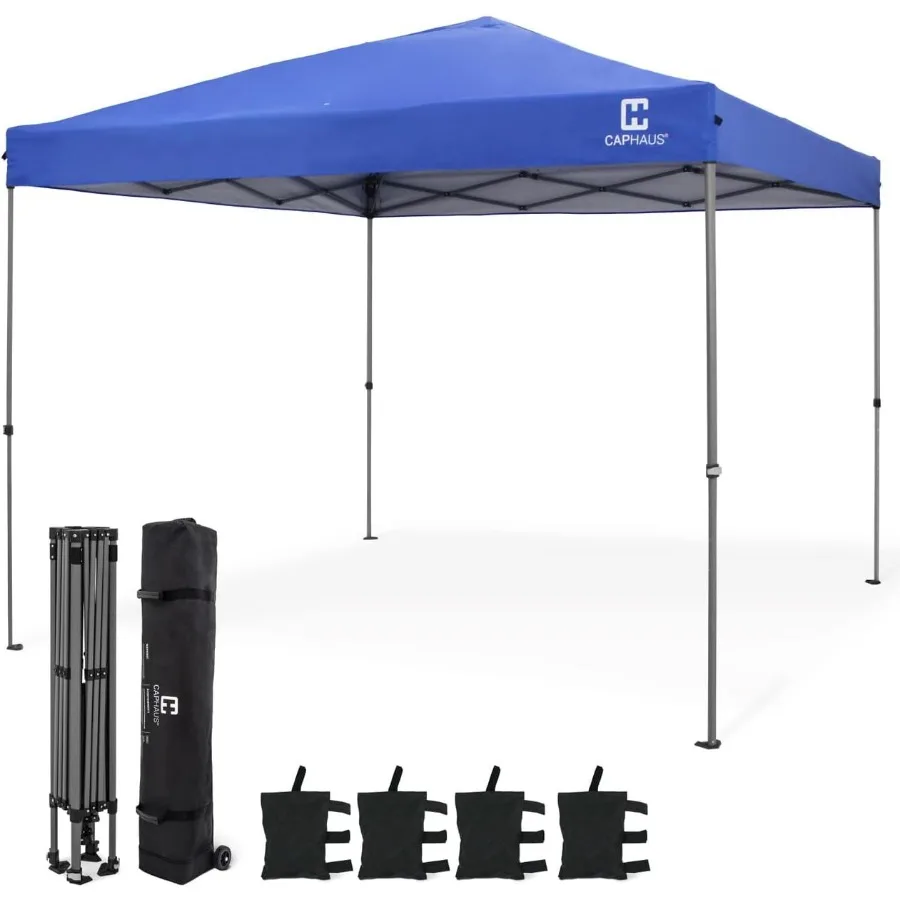 

12ft x 12ft Patented One-Push Pop Up Outdoor Canopy Tent Heavy-Duty Commercial Grade with Central Lock Portable and Instant Fol