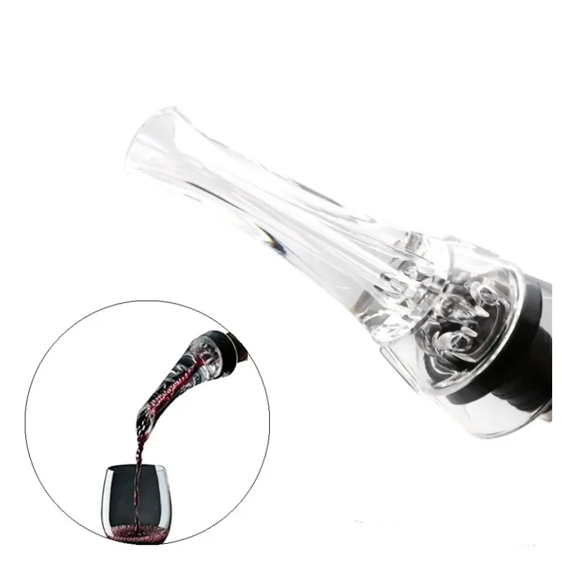 Acrylic Red Wine Aerator Pourer Bottle Decanter Cap Spout Stopper Mouth Dispenser Household Kitchen Bar Tool