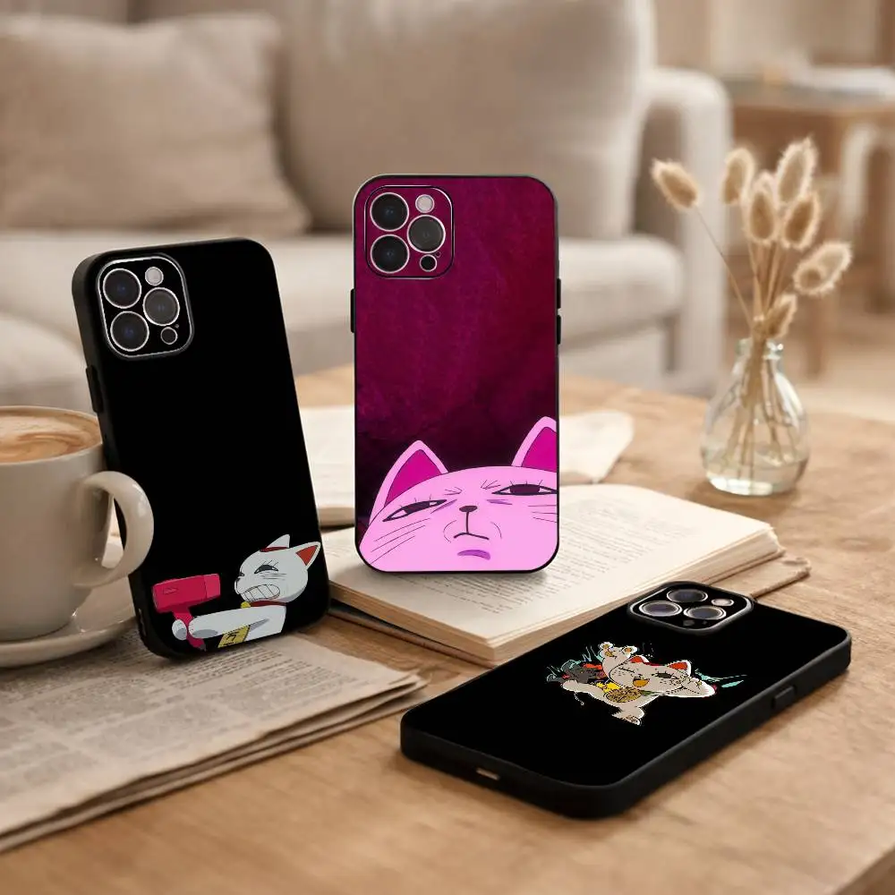 

Funny T-Turbo Cat G-Granny Phone Case For iPhone17 16 15 14 13 12 11 Pro Max Plus,5G Soft Black Case