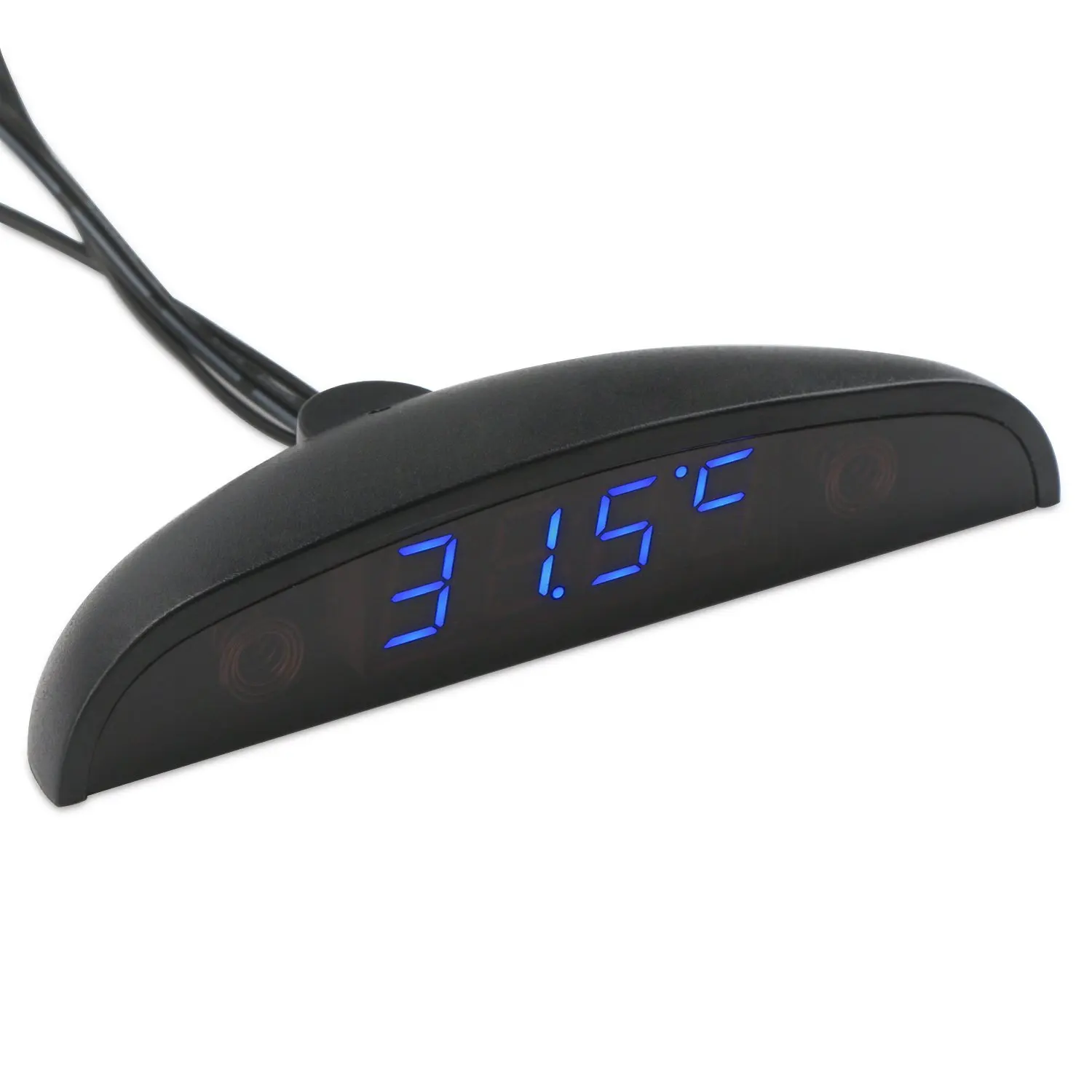 LED Car Clock 24-Hour Thermometer Car Inside Outside Temperature Meter Digital Battery Voltage Monitor DC 8~28V Voltmeter