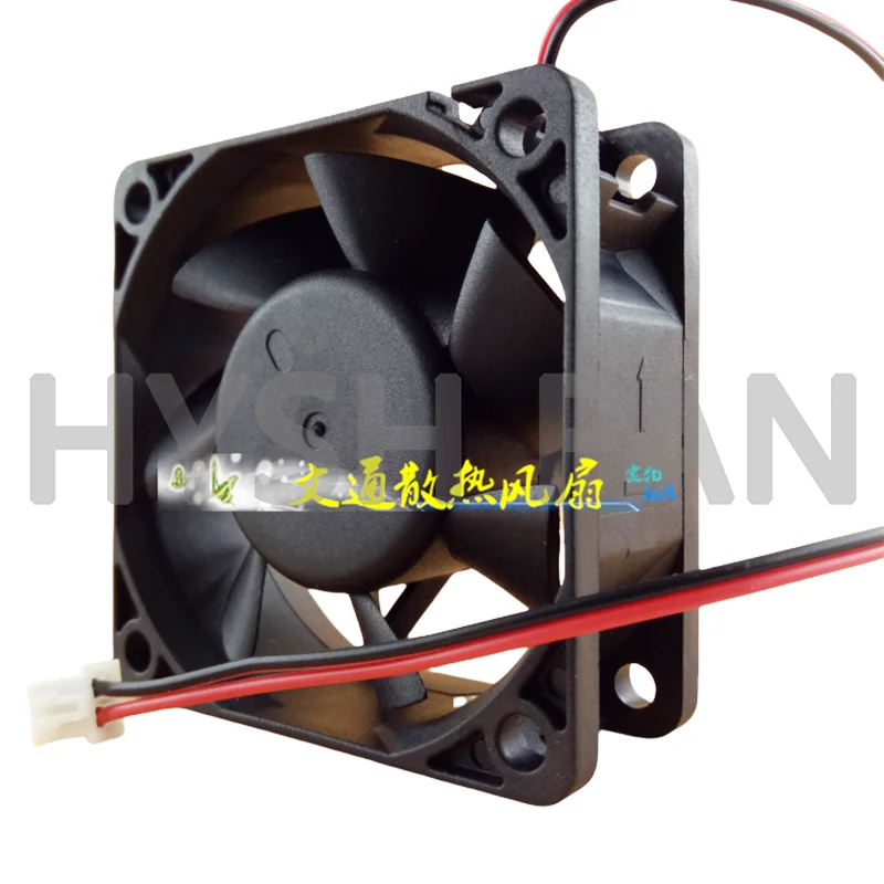 Ventilador de refrigeração do chassi de 2 fios, 6cm, 0.14a, 6025, 12v, 24v