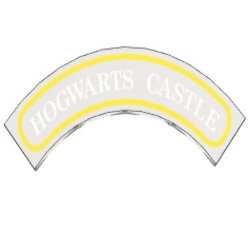 10pcs Building block part 27507, printed part, interchangeable base color, customized pattern, curved flat pattern
